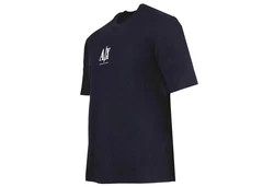 ARMANI EXCHANGE T-Shirt Herren Rundhals Kurzarm Logo Blau/Dunkelblau/Hellblau