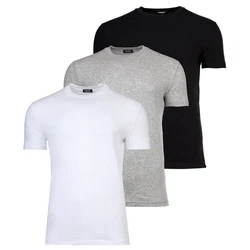 Dsquared2 T-Shirt Herren 3-Pack Grau/Weiß/Schwarz/Dunkelblau/Dunkelgrau