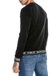 RedBridge Langarmshirt mit Logo-Bund Schwarz/Rot/Gelb/Braun/Grün/Lila