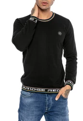 RedBridge Langarmshirt mit Logo-Bund Schwarz/Rot/Gelb/Braun/Grün/Lila