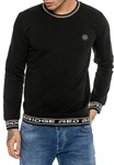 RedBridge Langarmshirt mit Logo-Bund Schwarz/Rot/Gelb/Braun/Grün/Lila