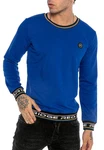 RedBridge Langarmshirt mit Logo-Bund Blau