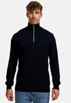 Kronstadt Strickpullover KSCarlo Half-Zip Dunkelblau