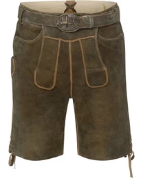 Trachtenhose Kurze Lederhose mit Grtel