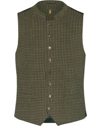 Almsach Trachtenweste Dunkelgrün/Grün/Khaki