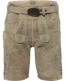 Trachtenlederhose Kurze Lederhose mit Grtel