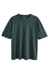 Next T-Shirt Rundhals-T-Shirt Relaxed Fit Grün/Dunkelgrün/Türkis