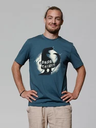 wat? Apparel T-Shirt Papasaurus Türkis/Blau/Lila/Gelb/Dunkelblau