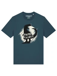 wat? Apparel T-Shirt Papasaurus Türkis/Blau/Lila/Gelb/Dunkelblau