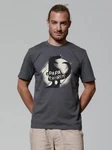 wat? Apparel T-Shirt Papasaurus Dunkelgrau/Lila/Gelb/Braun/Grau