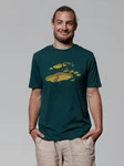 wat? Apparel T-Shirt Gnome Footprint Dunkelgrün/Grün/Türkis