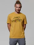 wat? Apparel T-Shirt Gnome Footprint Rosa/Gelb