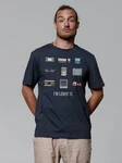 wat? Apparel T-Shirt Videogames Dunkelblau/Blau