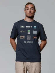 wat? Apparel T-Shirt Videogames Dunkelblau/Blau