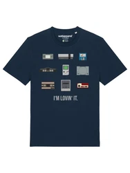 wat? Apparel T-Shirt Videogames Dunkelblau/Blau