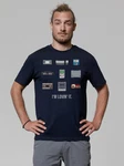 wat? Apparel T-Shirt Videogames Dunkelblau/Blau