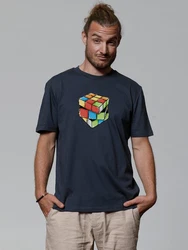 wat? Apparel T-Shirt Pixel Zauberwürfel Mischfarben/Blau/Dunkelblau