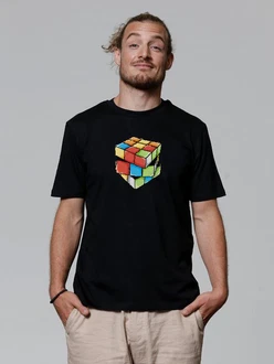 wat? Apparel T-Shirt Pixel Zauberwürfel Schwarz/Mischfarben/Braun wat? Apparel T-Shirt Pixel Zauberwürfel Schwarz/Mischfarben/Braun