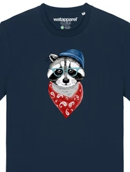 wat? Apparel T-Shirt Waschbr Dunkelblau/Hellblau/Schwarz/Rot
