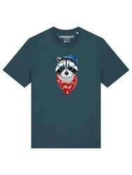 wat? Apparel T-Shirt Waschbr Hellblau/Blau/Grau/Türkis