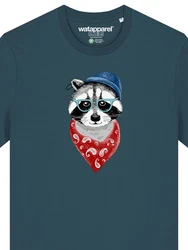 wat? Apparel T-Shirt Waschbr Hellblau/Blau/Grau/Türkis