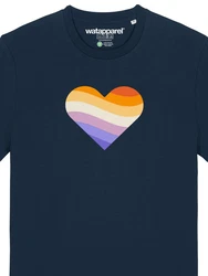 wat? Apparel T-Shirt Rainbow Heart Regenbogen