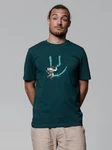 wat? Apparel T-Shirt Graffiti Astronaut Türkis/Grün