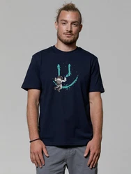 wat? Apparel T-Shirt Graffiti Astronaut Blau/Grün/Dunkelblau/Lila/Türkis