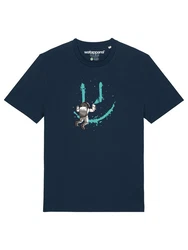 wat? Apparel T-Shirt Graffiti Astronaut Blau/Grün/Dunkelblau/Lila/Türkis