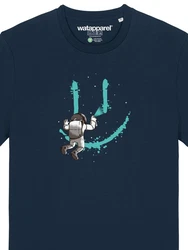 wat? Apparel T-Shirt Graffiti Astronaut Blau/Grün/Dunkelblau/Lila/Türkis