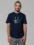 wat? Apparel T-Shirt Graffiti Astronaut Blau/Grün/Dunkelblau/Lila/Türkis