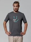 wat? Apparel T-Shirt Graffiti Astronaut Türkis/Dunkelgrau/Grau/Hellgrau