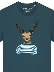 wat? Apparel T-Shirt Hirsch Türkis