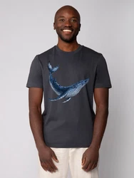 wat? Apparel T-Shirt Wal Dunkelblau/Blau/Grau