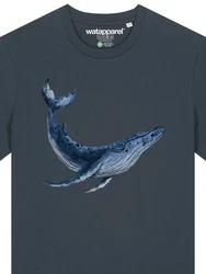 wat? Apparel T-Shirt Wal Dunkelblau/Blau/Grau