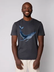 wat? Apparel T-Shirt Wal Dunkelblau/Blau/Grau