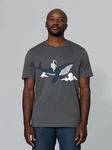 wat? Apparel T-Shirt Spacewhale Blau/Dunkelblau/Dunkelgrau/Grau/Hellgrau
