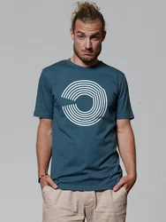 wat? Apparel T-Shirt Abstract Türkis/Dunkelblau/Blau/Hellblau/Lila/Grau