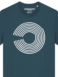 wat? Apparel T-Shirt Abstract Türkis/Dunkelblau/Blau/Hellblau/Lila/Grau