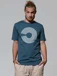 wat? Apparel T-Shirt Abstract Türkis/Dunkelblau/Blau/Hellblau/Lila/Grau