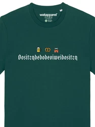 wat? Apparel T-Shirt Dositzndedodeoiweidositzn Dunkelgrün