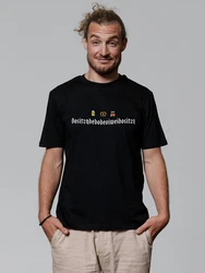 wat? Apparel T-Shirt Dositzndedodeoiweidositzn Lila/Schwarz