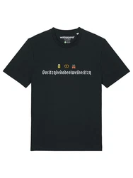 wat? Apparel T-Shirt Dositzndedodeoiweidositzn Lila/Schwarz