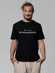 wat? Apparel T-Shirt Dositzndedodeoiweidositzn Lila/Schwarz
