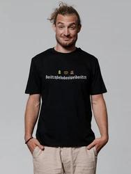 wat? Apparel T-Shirt Dositzndedodeoiweidositzn Lila/Schwarz