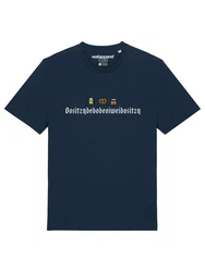 wat? Apparel T-Shirt Dositzndedodeoiweidositzn Blau/Lila/Dunkelblau/Grau
