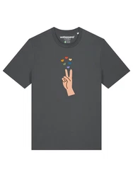wat? Apparel T-Shirt Spread Love Dunkelgrau/Blau/Grau/Mischfarben
