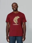 wat? Apparel T-Shirt Fahrradbr Braun/Bordeaux/Dunkelrot