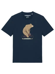 wat? Apparel T-Shirt Fahrradbr Braun/Dunkelblau
