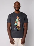 wat? Apparel T-Shirt Fancy Fox Schwarz/Mischfarben/Braun/Dunkelblau/Lila